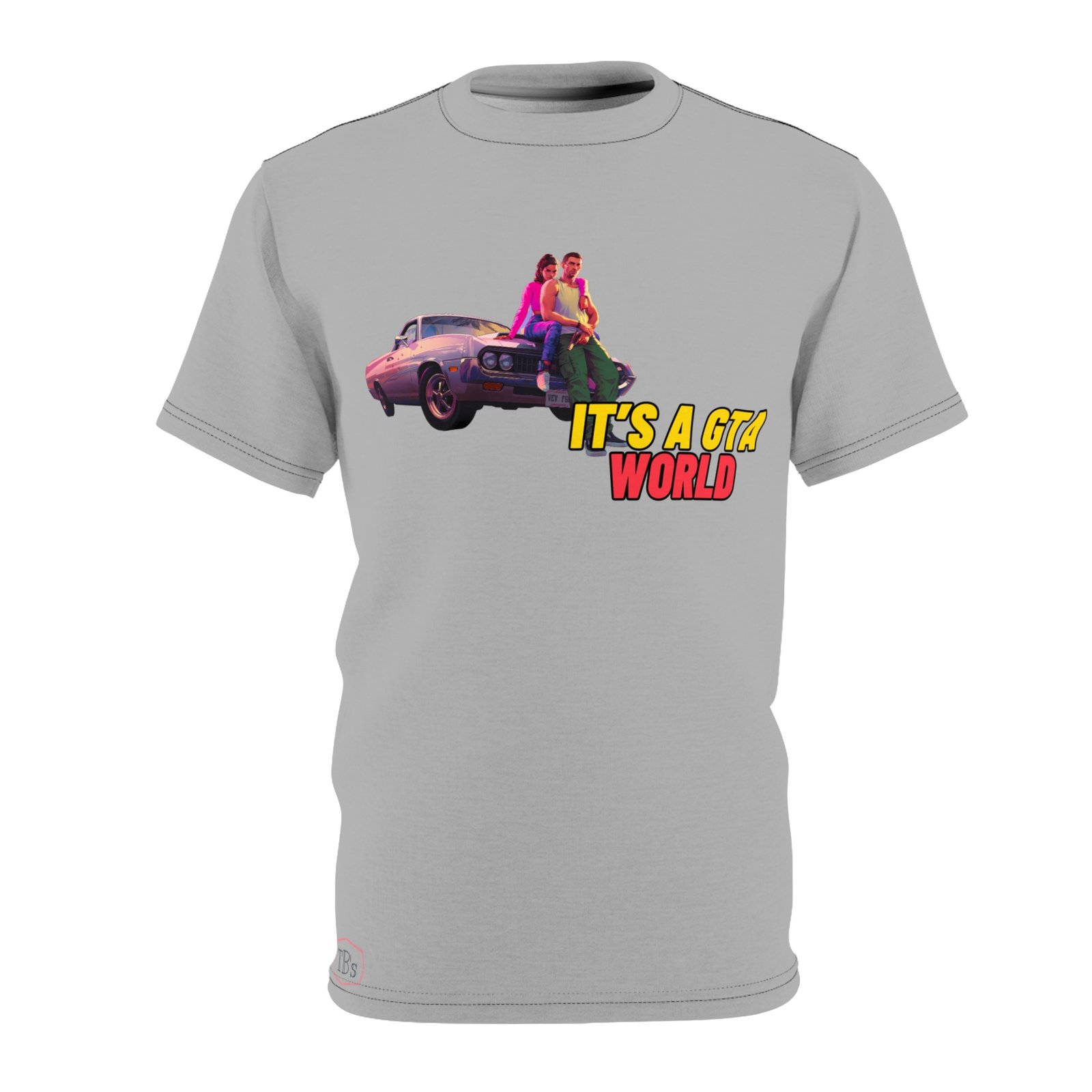 TB's Unisex Cut & Sew Tee (AOP) - Image 2